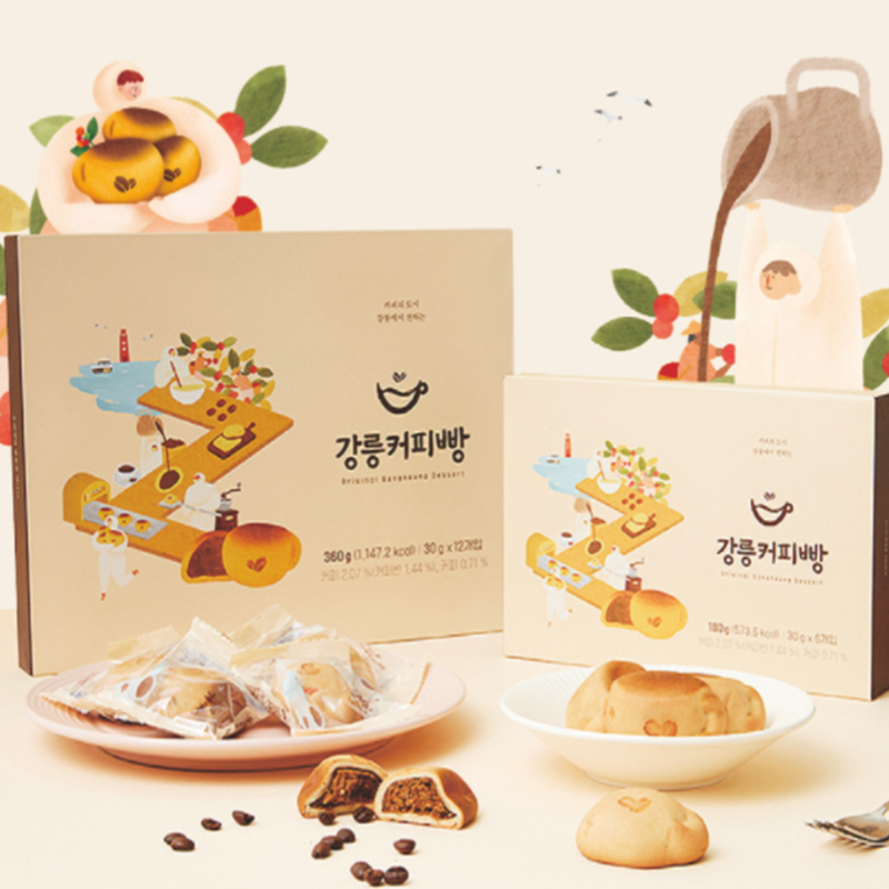 강원더몰,강릉커피빵 6개입