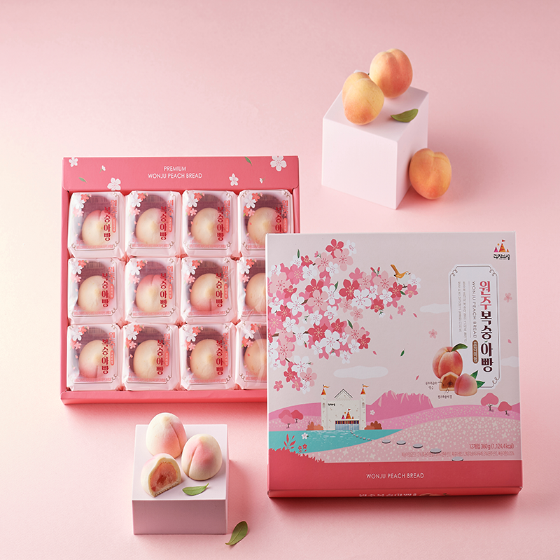 강원더몰,원주복숭아빵 12입